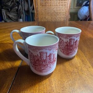 Johnson Brothers Set of 3 Old Britain Castles Mugs